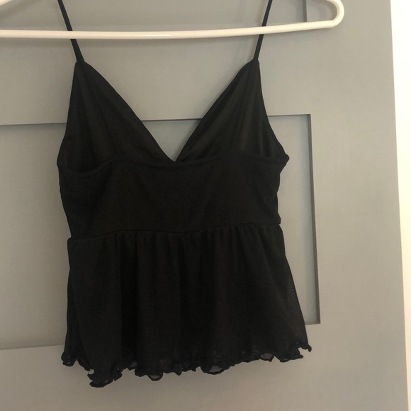 Jet black tank top! - Picture 4 of 4